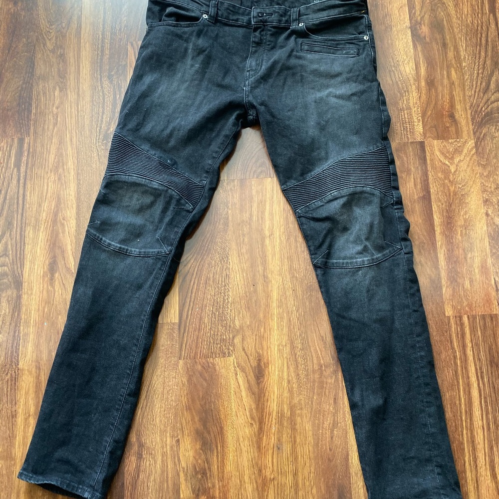 Armani Exchange J27 skinny biker jeans size 36”